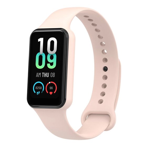 Microsonic Amazfit Band 7 Silikon Kordon Rose Gold