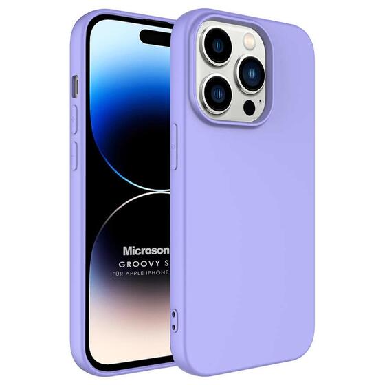 Microsonic Apple iPhone 14 Pro Kılıf Groovy Soft Lila