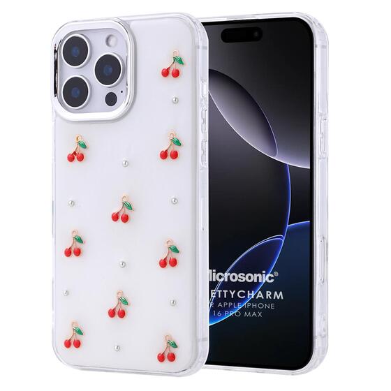 Microsonic Apple iPhone 16 Pro Max Kılıf PrettyCharm Cherry