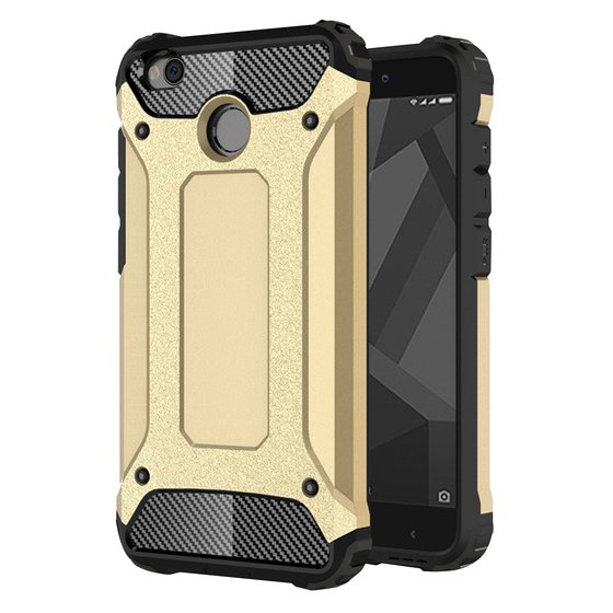 Microsonic Xiaomi Redmi 4x Kılıf Rugged Armor Gold