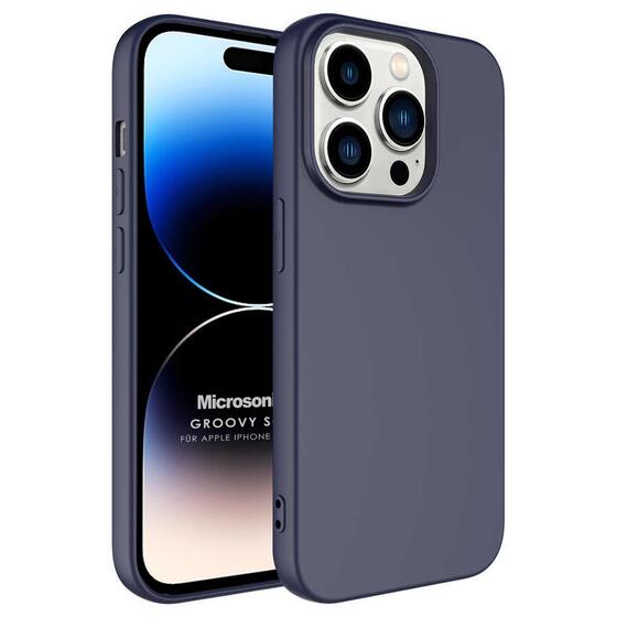 Microsonic Apple iPhone 14 Pro Kılıf Groovy Soft Lacivert