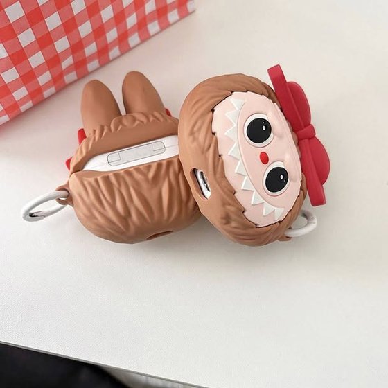 Microsonic AirPods Pro Kılıf Cartoon Figürlü Silikon Crtn-Fgr-Lbu