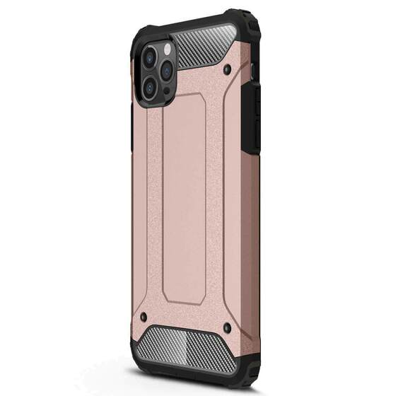 Microsonic Apple iPhone 13 Pro Max Kılıf Rugged Armor Rose Gold