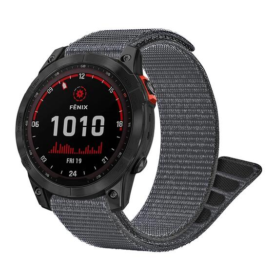 Microsonic Garmin Forerunner 965 Kordon UltraFit Hasırlı Woven Gri