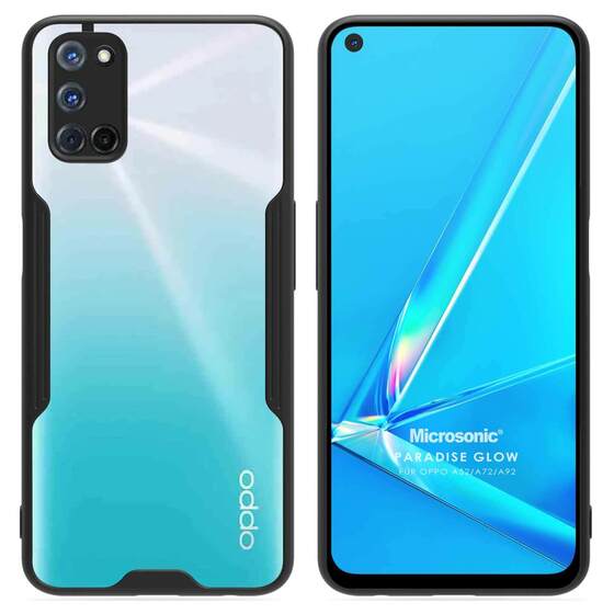 Microsonic Oppo A92 Kılıf Paradise Glow Siyah