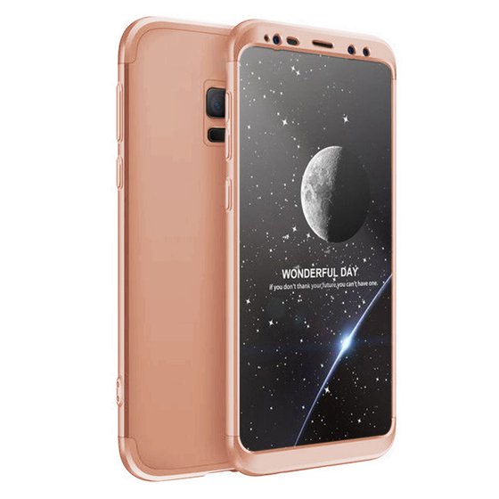 Microsonic Samsung Galaxy S9 Kılıf Double Dip 360 Protective Rose Gold