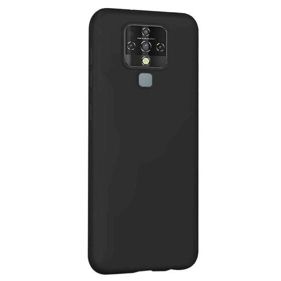 Microsonic Matte Silicone TECNO Camon 16 Kılıf Siyah