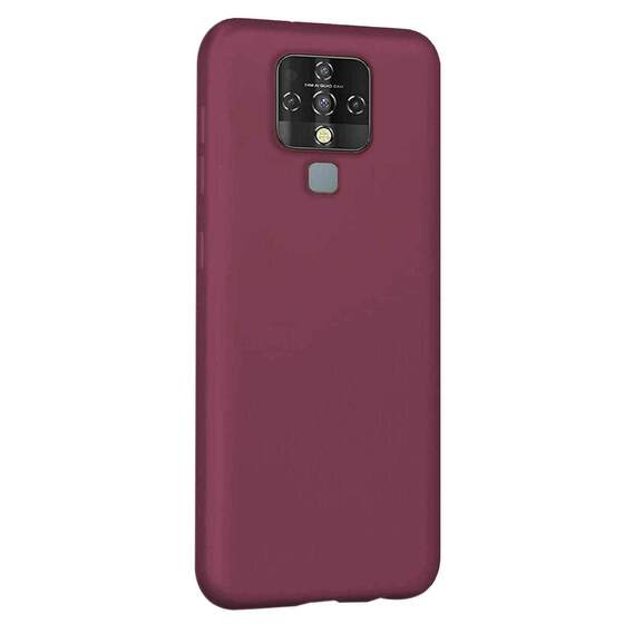 Microsonic Matte Silicone TECNO Camon 16 Kılıf Mor