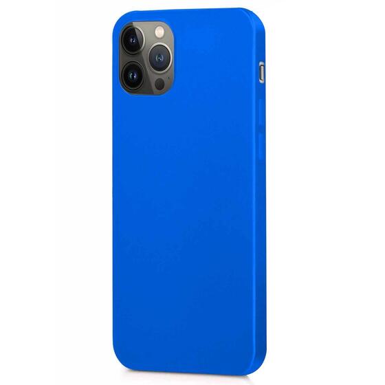 Microsonic Matte Silicone Apple iPhone 14 Pro Kılıf Mavi