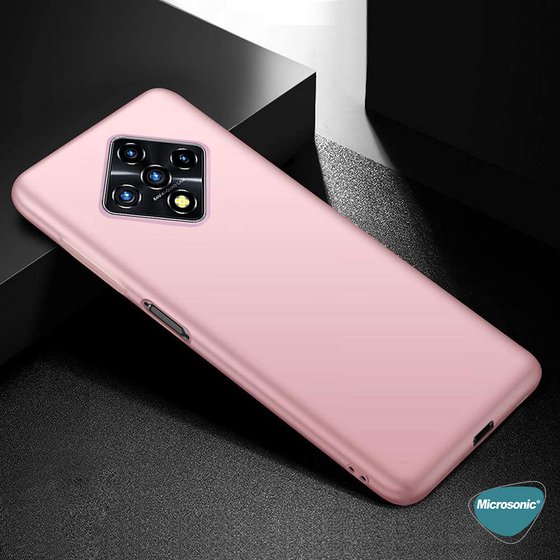 Microsonic Matte Silicone Infinix Zero 8 Kılıf Siyah