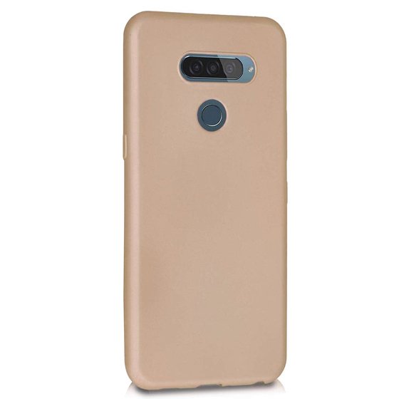 Microsonic Matte Silicone LG K50s Kılıf Gold