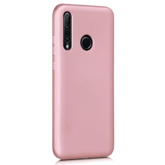 Microsonic Matte Silicone Huawei P40 Lite E Kılıf Rose Gold