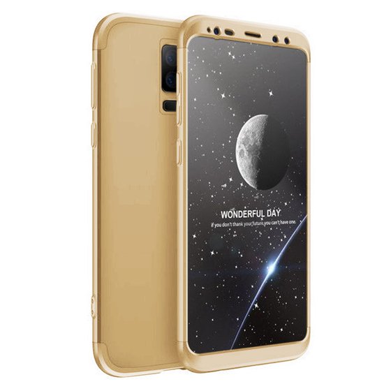 Microsonic Samsung Galaxy S9 Plus Kılıf Double Dip 360 Protective Gold