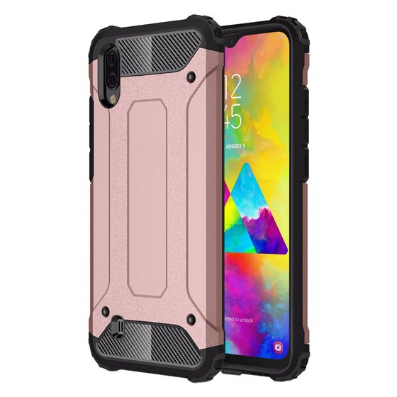 Microsonic Samsung Galaxy M10 Kılıf Rugged Armor Rose Gold