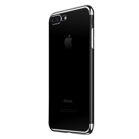 Microsonic Apple iPhone 8 Plus Kılıf Skyfall Transparent Clear Gümüş