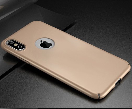 Microsonic iPhone X Kılıf Premium Slim Gold