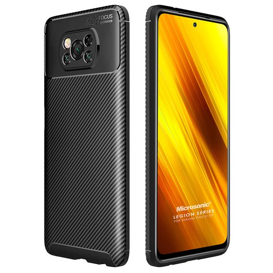 Microsonic Xiaomi Poco X3 NFC Kılıf Legion Series Siyah