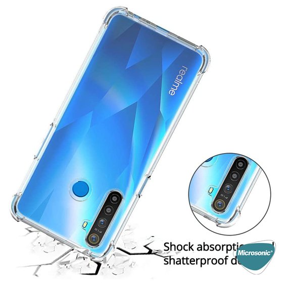 Microsonic Realme 6i Kılıf Shock Absorbing Şeffaf