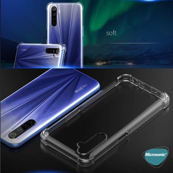 Microsonic Realme 6i Kılıf Shock Absorbing Şeffaf