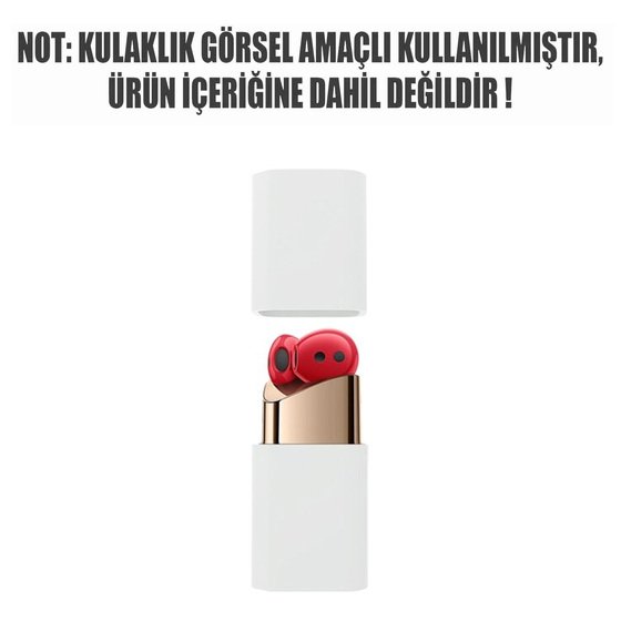 Microsonic Huawei FreeBuds Lipstick Mat Silikon Kılıf Beyaz