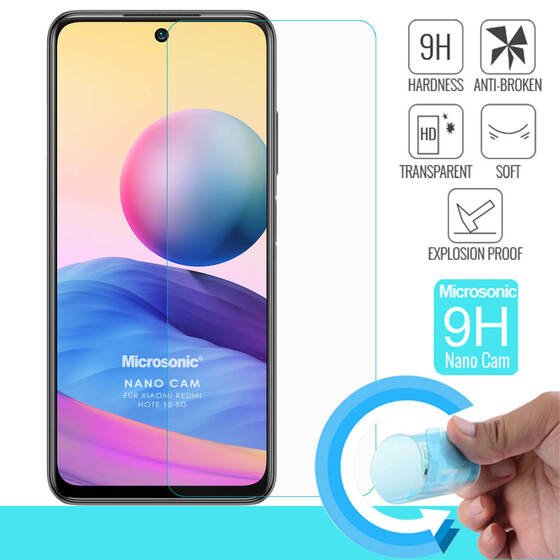 Microsonic Xiaomi Redmi Note 10 5G Nano Glass Cam Ekran Koruyucu