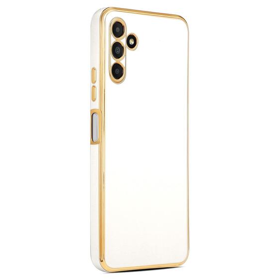 Microsonic Samsung Galaxy M34 5G Kılıf Olive Plated Beyaz