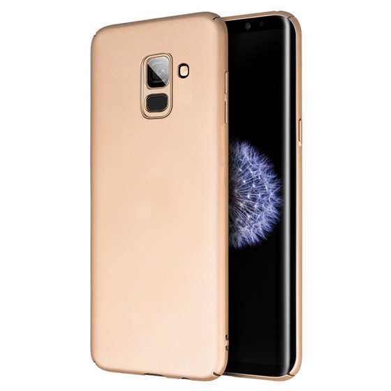 Microsonic Samsung Galaxy A8 Plus 2018 Kılıf Premium Slim Gold