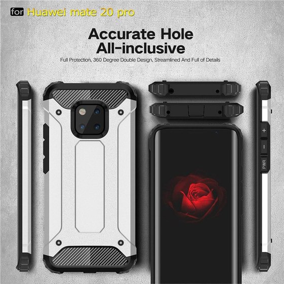 Microsonic Huawei Mate 20 Pro Kılıf Rugged Armor Gold