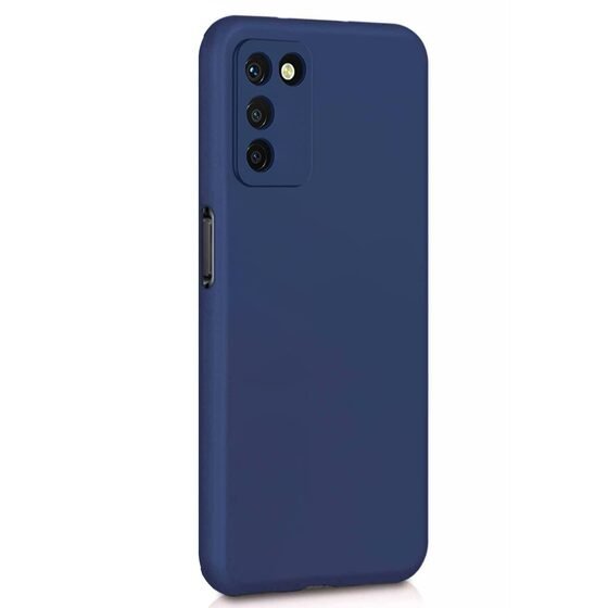 Microsonic Matte Silicone Oppo A55 5G Kılıf Lacivert