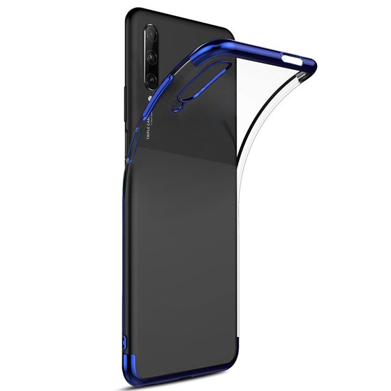 Microsonic Huawei Y9S Kılıf Skyfall Transparent Clear Mavi