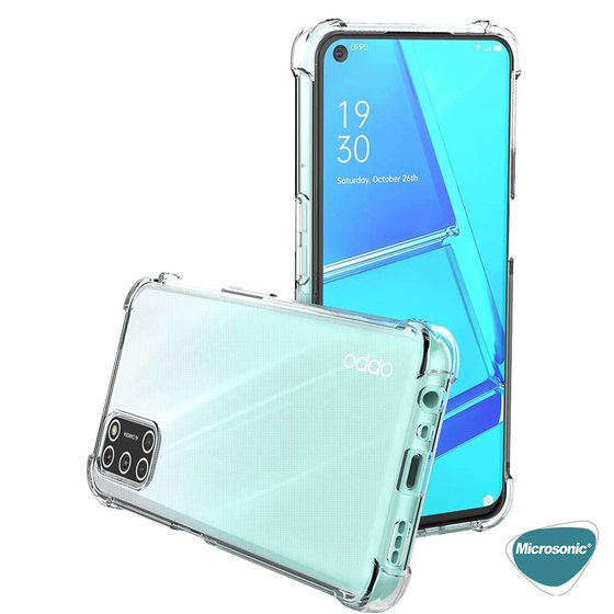 Microsonic Oppo A72 Kılıf Shock Absorbing Şeffaf