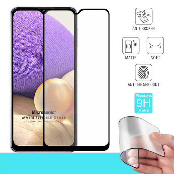 Microsonic Samsung Galaxy A32 5G Seramik Matte Flexible Ekran Koruyucu Siyah