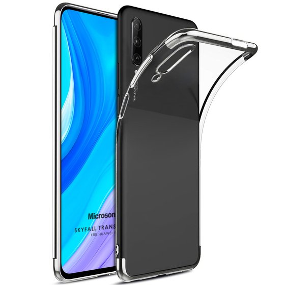 Microsonic Huawei Y9S Kılıf Skyfall Transparent Clear Gümüş