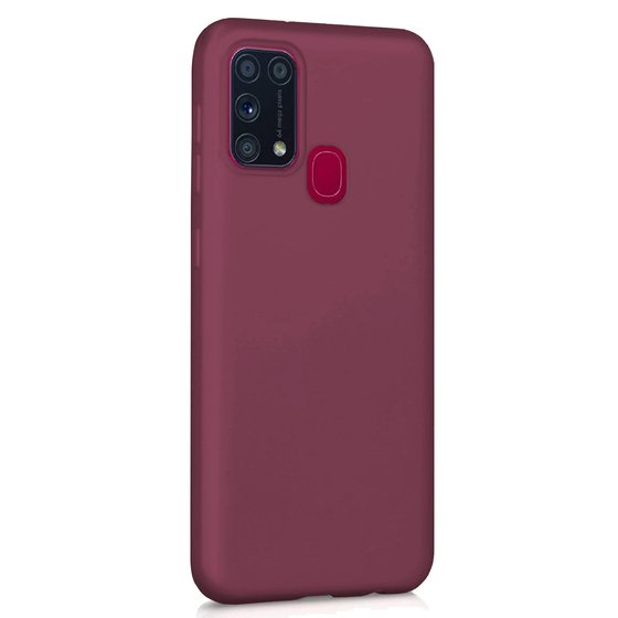 Microsonic Matte Silicone Samsung Galaxy M31 Kılıf Mor