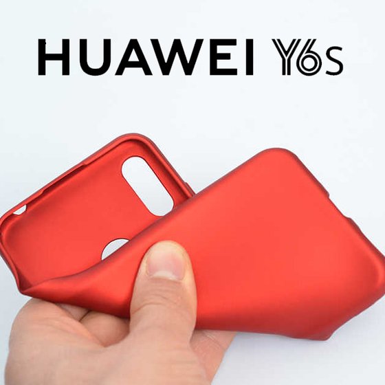 Microsonic Matte Silicone Huawei Y6s 2019 Kılıf Siyah