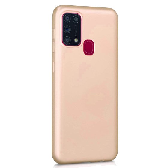 Microsonic Matte Silicone Samsung Galaxy M31 Kılıf Gold