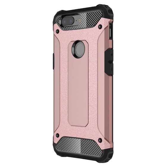 Microsonic OnePlus 5T Kılıf Rugged Armor Rose Gold