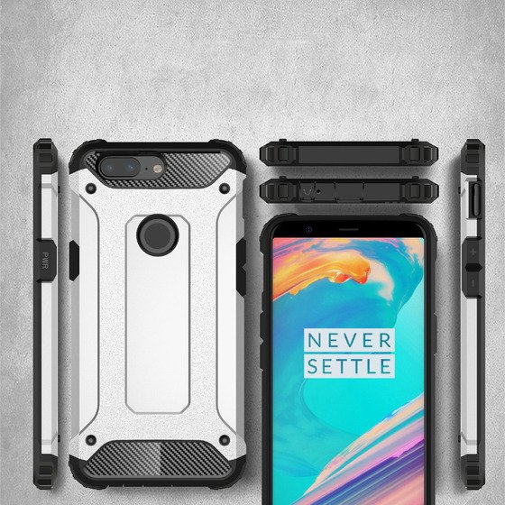 Microsonic OnePlus 5T Kılıf Rugged Armor Rose Gold