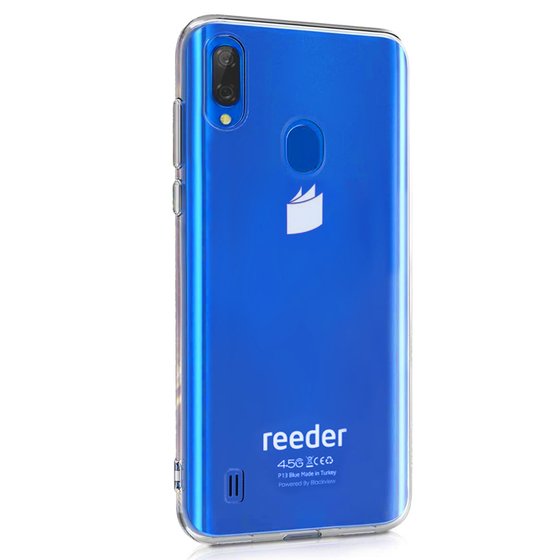 Microsonic Reeder P13 Blue Kılıf Transparent Soft Beyaz