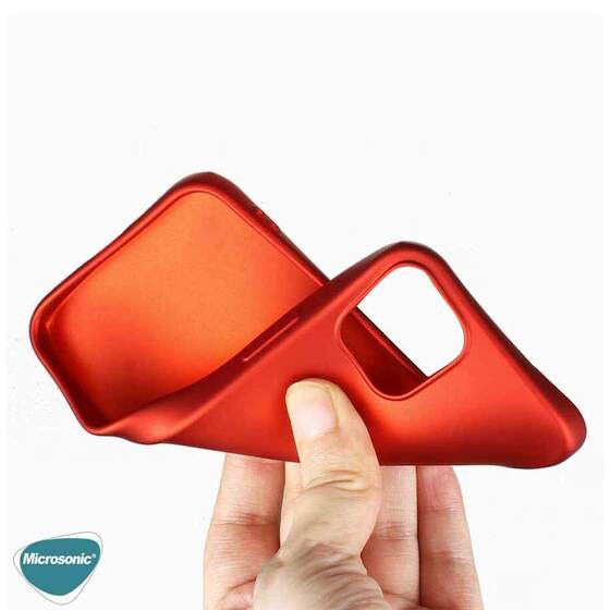 Microsonic Matte Silicone Apple iPhone 13 Mini Kılıf Siyah