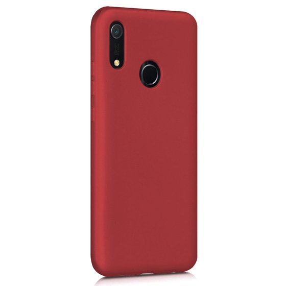 Microsonic Matte Silicone Huawei Y6s 2019 Kılıf Kırmızı