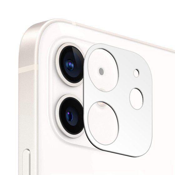 Microsonic Apple iPhone 12 Kamera Lens Koruma Camı V2 Beyaz