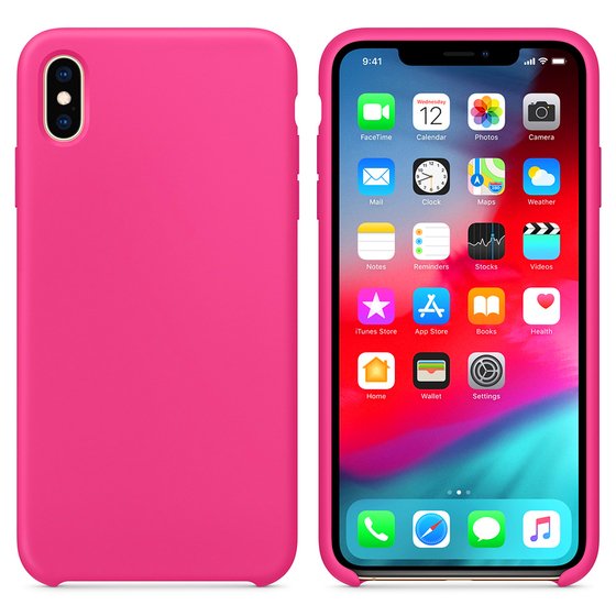 Microsonic Apple iPhone X Kılıf Liquid Lansman Silikon Pitaya