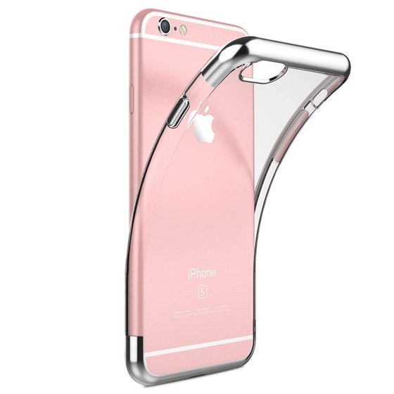 Microsonic Apple iPhone 6S Kılıf Skyfall Transparent Clear Gümüş