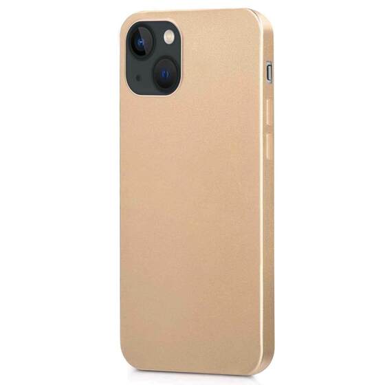 Microsonic Matte Silicone Apple iPhone 13 Mini Kılıf Gold