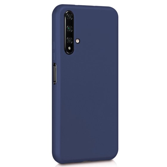 Microsonic Matte Silicone Huawei Nova 5T Kılıf Lacivert