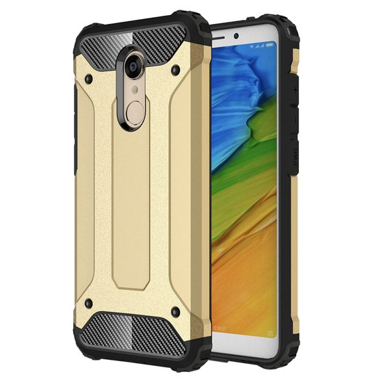 Microsonic Xiaomi Redmi 5 Plus Kılıf Rugged Armor Gold