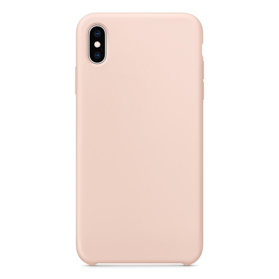 Microsonic Apple iPhone X Kılıf Liquid Lansman Silikon Kum Pembesi