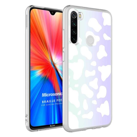 Microsonic Xiaomi Redmi Note 8 Braille Feel Desenli Kılıf Cow