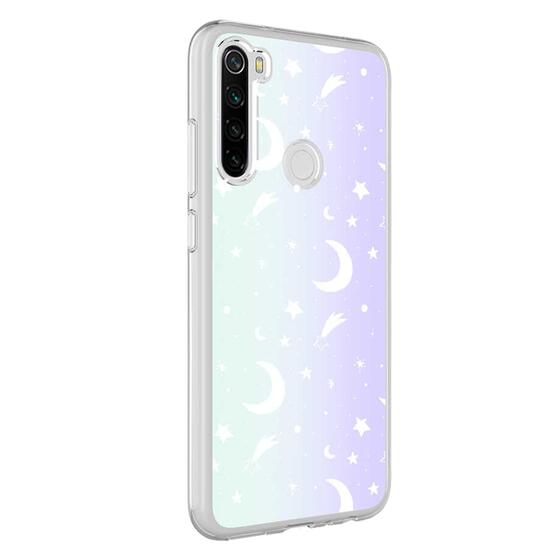 Microsonic Xiaomi Redmi Note 8 Braille Feel Desenli Kılıf Moon